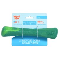 West Paw Seaflex Recycled Plastic Fetch Dog Toy - Drifty Large - Emerald