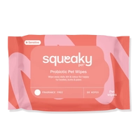 Squeaky Pet Probiotic Pet Wipes Fragrance Free 20 Wipes 
