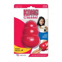 Kong Classic Red Interactive Dog Toy - Stuff it, Toss it, Play with it! - Large