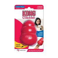 KONG Natural Red Rubber Ring Dog Toy for Healthy Teeth & Gums - Medium/Large