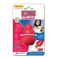 Kong Classic Red Interactive Dog Toy - Stuff it, Toss it, Play with it! - Small
