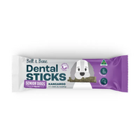 Bell & Bone Senior Dental Sticks Roo Mint Rhip 44Pk