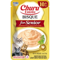 Inaba Cat Churu Ent Bsq Chckn Tuna Snr 10+ 50G 6Pk Srt (Om6)