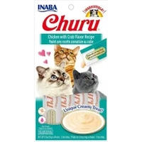 Inaba Cat Churu Puree Chicken With Crab 56G 6Pk (Om6) 