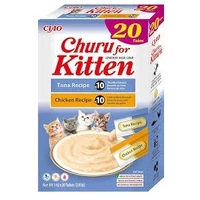 Inaba Churu Kitten Chicken & Tuna Variety Box 20Pk 6Pk (Om6)