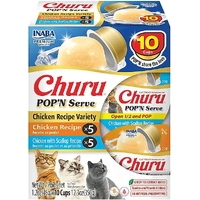Inaba Cat Churu Pop N Serve Chicken Variety 10Pk 