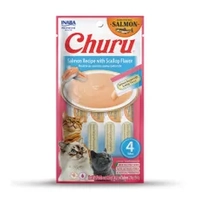Inaba Cat Churu Puree Salmon Scallop 56G 6Pk (Om6) 