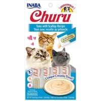 Inaba Cat Churu Puree Tuna With Scallop 56G 6Pk (Om6) 