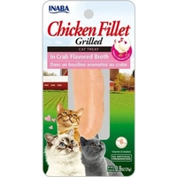 Inaba Cat Grilled Chkn Fillet In Crab Broth 25G 6Pk(Om6) 