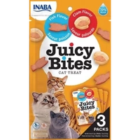Inaba Cat Juicy Bites Fish & Clam 34G 6Pk(Om6) 