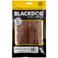 Black Dog Chicken Jerky Straps 150G 