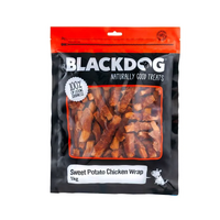 Black Dog Sweet Potato & Chick Wrap 1Kg 