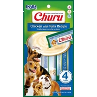 Inaba Dog Churu Puree 4P Chicken With Tuna 56G 6Pk(Om6) 