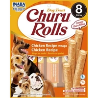 Inaba Dog Churu Rolls Chicken Wraps 96G 6Pk (Om6) 