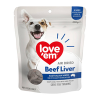Love Em Air Dried Beef Liver 200G 4Pack  