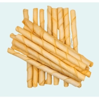 Petrite Twist Stck Rawhide Chicken 100 Pcs 