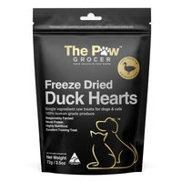 The Paw Grocer Black Label Freeze Dried Duck Heart 72G 