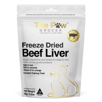 The Paw Grocer Freeze Dried Beef Liver 90G 