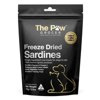 The Paw Grocer Black Label Freeze Dried Sardines 72G 