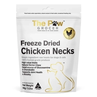 The Paw Grocer White Freeze Dried Chicken Neck Treats 90G 