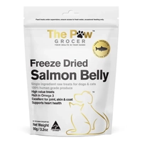The Paw Grocer White Freeze Dried Salmon Belly Treats 90G 