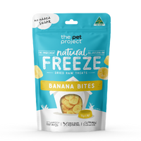 The Pet Project Banana Bites Freeze Dried 50G