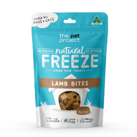 The Pet Project Lamb Bites Freeze Dried 50G