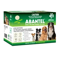 Abbey Labs Abantel Broad Spectrum Wormer 100 Tablets 