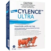 Cylence Ultra Buffalo Fly Ear Tags 20 Tags 
