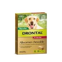 Drontal Chew Bay-O-Pet Lge Dog 35Kg 20'S 
