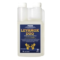 Levamox Duo Pour-On Cattle 1L Twin Chamber Bottle *Spec Ord*