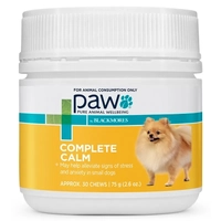 Paw Complete Calm Mini Chews 75G 30 Chews 