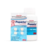 Popantel Dog All Wormer 10Kg 100 Tablets 