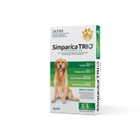 Simparica Trio 20.1-40Kg (Green) 3 Pack 