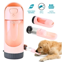 All Fur You Dog Portable Water Bottle Pink 