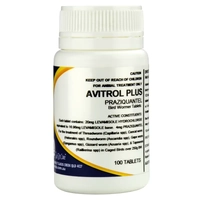 Avitrol Plus Praziquantel Bird Wormer 100 Tablets (S5) 