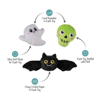 Fringe Studio Boo Yah 3Pcs Small Dog Toy Halloween