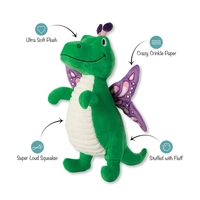 Fringe Studio Flutter Rex Plush Dog Toy 