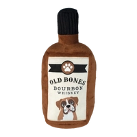 Fringe Studio Old Bones Whiskey Plush Dog Toy 