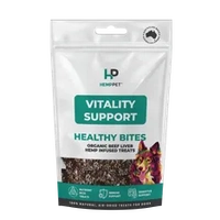 Hemp Pet Vitality Bites- Hemp Infused Beef Livr For Dogs 80G 