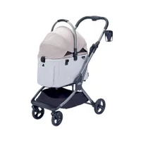 Ibiyaya Lyte 3-In-1 Detachable Pet Stroller Medium - Apricot 