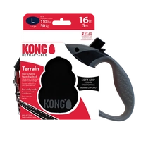 Kong Terrain Retractable Leash Black Large 