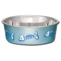 Loving Pets Cat Bella Bowls Fish-Blue X-Small 
