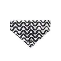 Mog & Bone Bandana Black Wave Large 