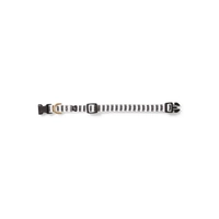 Mog & Bone Hemp Dog Collar Blk Whte Mos Medium 
