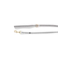 Mog & Bone Classic Hemp Lead Blk Whte Mos 1.2M 