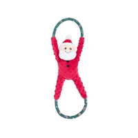 Zippypaws Holiday Ropetugz - Santa 