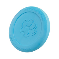 West Paw Zisc Flying Disc Fetch Dog Toy - Small - Blue 