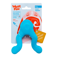 West Paw Tizzi Treat & Tug Toy for Tough Dogs - Small - Blue