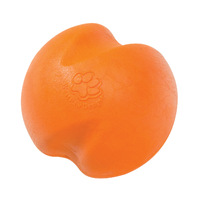 West Paw Jive Zogoflex Fetch Ball Tough Dog Toy - Large - Orange